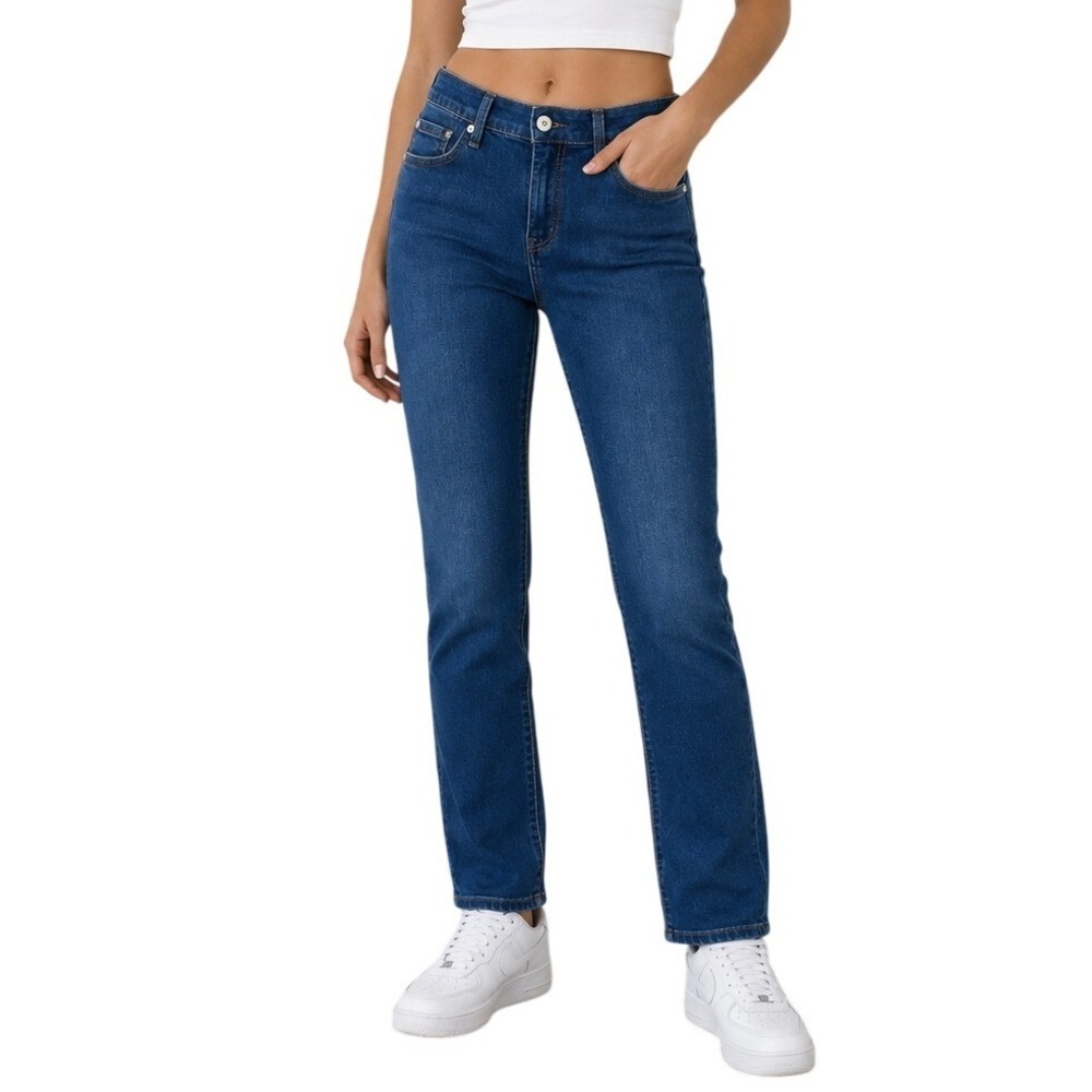 7 For‎ All Mankind Dark Blue High Waist Ankle Skinny Jeans Women's 23